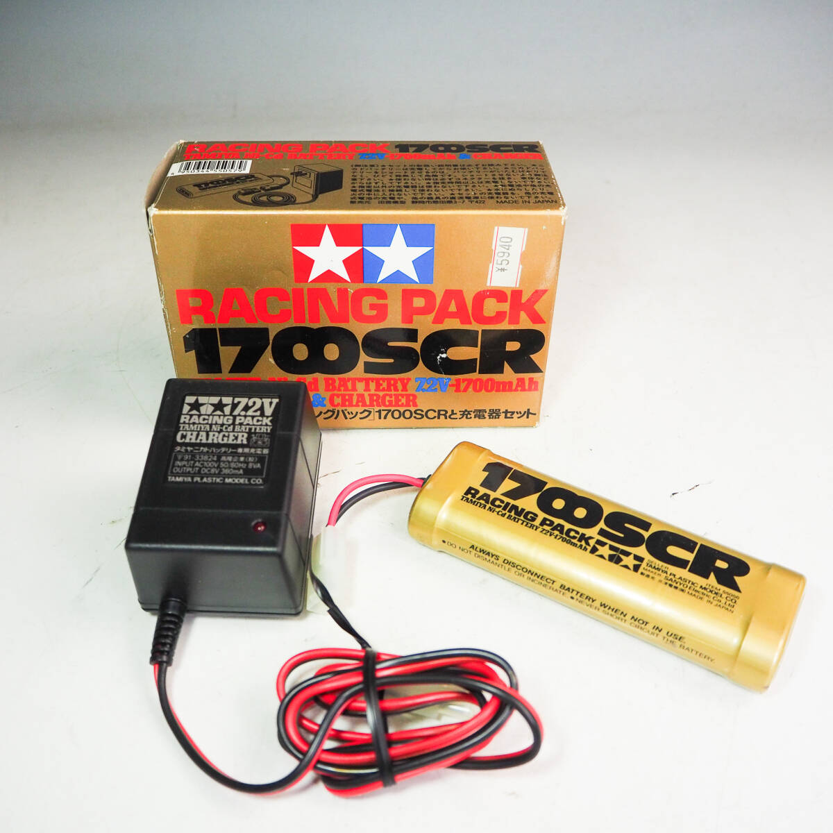 タミヤ、ニカドバッテリー　レーシングパック　1700SCRC タミヤ ニカドバッテリー 7.2Vレーシングパック1600SP