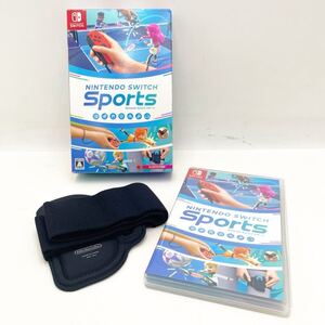 Switch Nintendo Switch Sports ニンテンドースイッチスポーツ ゲームソフト レッグバンド付き 動作未確認 現状 箱あり【EH4088】@60