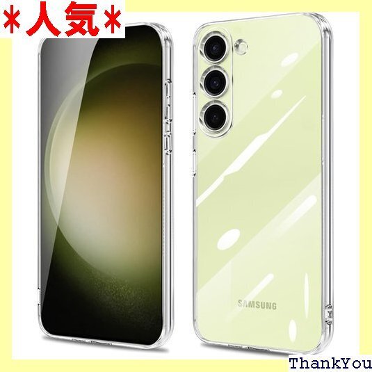 Galaxy S23 ケース クリア ギャラクシーs2 プホール付き ワイヤレス充電対応 galaxyS23透明 314