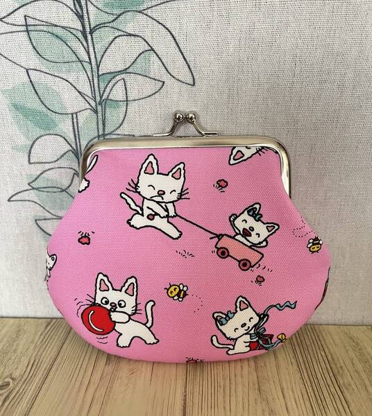 がま口 / ポーチ/ 財布 / 小物入れ / ハンドメイド ☆ ノンタン・11