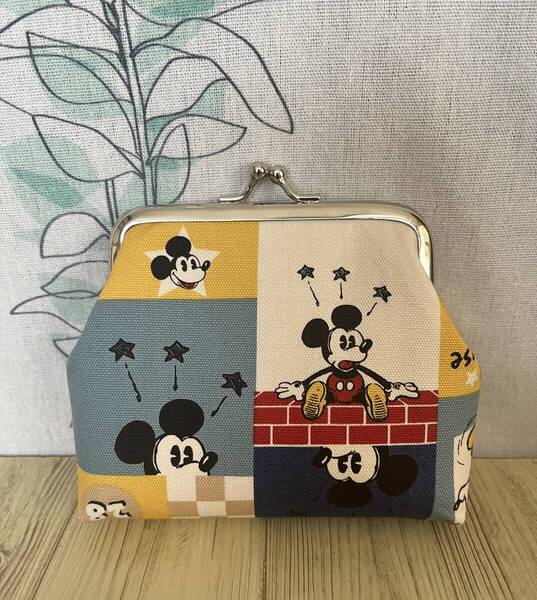 がま口 ポーチ / 財布 / 小物入れ / ハンドメイド ☆ ミッキー・6