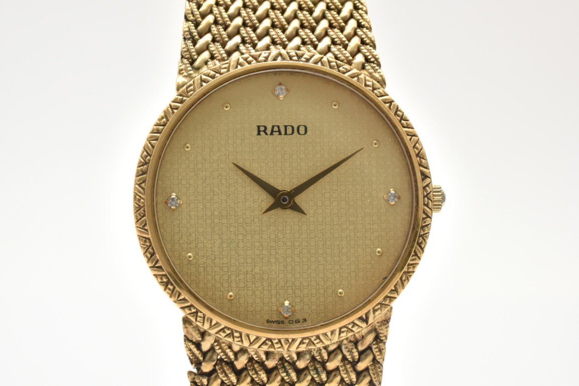 RADO ラドー　121.3585.2 ダイヤ　腕時計　ゴールド　高級　腕時計 Yahoo!オークション -「121」(ブランド腕時計) の落札相場・落札価格
