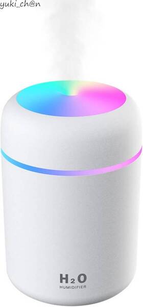 加湿器 小型 卓上USB加湿器 超音波式 上から給水 静音 36db以下 ナイトライト 色夜灯運転4-6時間自働的電断 安全の隠れた危険を確保