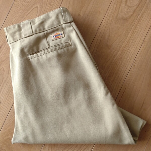 Dickies 874KH/ワークパンツ/チノ/13年製/古着/W36L32【D1451】