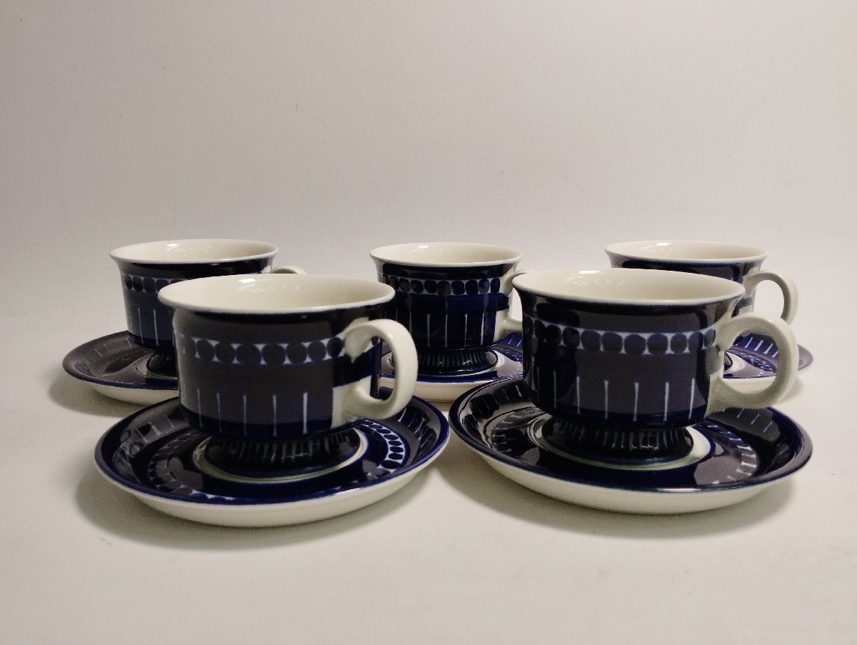 ARABIA フィンランド バレンシア(Valencia）5枚セット　直径25㎝ ARABIA フィンランド バレンシア(Valencia）5枚セット 直径25