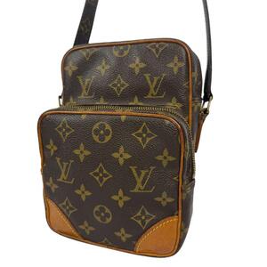 LOUIS VUITTON ルイヴィトン モノグラム アマゾン ショルダーバッグ カバン 斜めがけ クロスボディ PVC レザー ヌメ革 ブラウン系 M45236