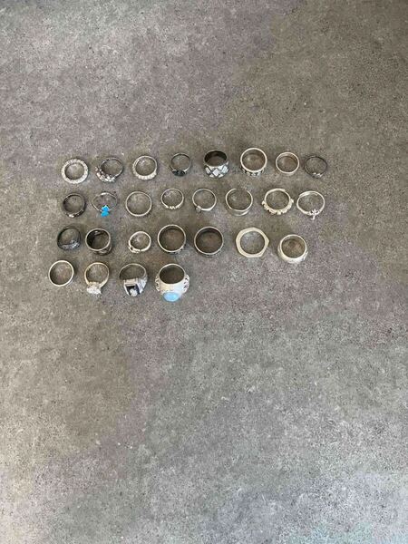 銀製 リング まとめて 925 silver 27点 約133g 指輪 SV925 シルバー アクセサリー 全て銀製刻印有り 送料無料