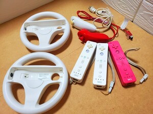 Wii コントローラー ソフト まとめて まとめ売り セット 任天堂 Nintendo 白 ホワイト マリオカート マリオパーティ 他