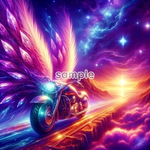 A3 350dpi ファンタジー バイク オリジナル絵イラスト著作権フリー画像素材 376P Fantasy bike Original picture image material