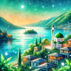 A3 350dpi アルバニア オリジナル絵イラスト著作権フリー画像素材 152P Albania Original picture image material copyright free