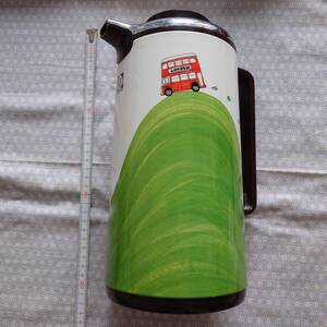 中古 タイガー魔法瓶 1.0L ロンドンバス テーブルポット 卓上ポット 保温 保冷 昭和レトロ