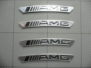 ★★ 社外品 AMG ロゴ ホイール エンブレム ② 縦 約8mm 横 約 8cm × 4枚 ベンツ 用 ★