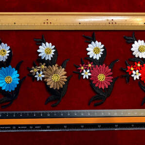 *!¶ ワッペン楽園 - - 4色菊花セットで1単位a *!¶ 四色の菊花a 半手作り 手芸 工芸 キルト趣味 服飾 図工 幼稚園 養護 縫製 他