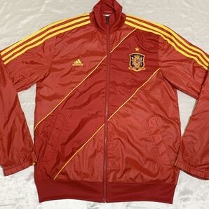 【送料無料 値下げ交渉歓迎】アディダスオリジナルス サッカースペイン代表アンセムトラックジャケット イエローレッド古着FIFAW杯ジャージ