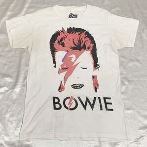 【送料無料 値下げ交渉歓迎】デビッドボウイ 半袖Tシャツ オフホワイト古着白UKイギリスポップトロックカットソー戦場のメリークリスマス