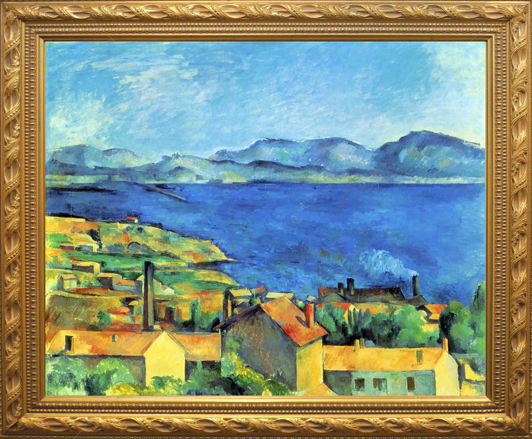 ポール・セザンヌ、【風景】、希少な画集画より、新品高級額 ポール・セザンヌ、【サント・ヴィクトワール山】、希少な画集画