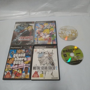 【USED:ジャンク】 PS2 ソフト グラセフバイスシティ・鋼の錬金術師2・他