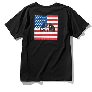 The North Face ノースフェイス 星条旗プリントTシャツ NT32053 Mサイズ アメリカ国旗 バックロゴ. USA Flag Tee Stars Stripes Logo 半袖