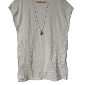 grin グリン ネックレス風プリント コットンカットソー レディース 日本製 サイズ2 Necklace Print Cotton Cutsew Women’s Made in Japan