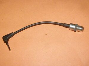 【動作品/アンテナ変換ケーブル】☆アイオーデータ製 2.5mm2極←→F型 (外部アンテナの接続に/送料:185円~)