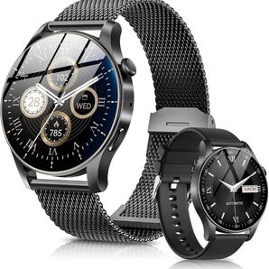 スマートウォッチ 2025新登場 丸型 1.43インチ AMOLED 高精細画面