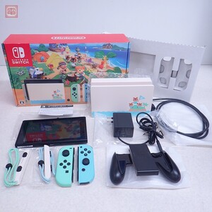 動作品 NSW ニンテンドーSWITCH スイッチ 本体 HAC-001 あつまれ どうぶつの森セット 任天堂 Nintendo 箱付【20
