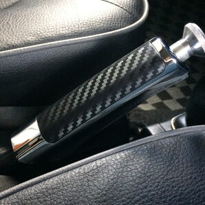 送料込 汎用ブラックカーボン調サイドブレーキカバー レバー シフトノブ シフトブーツ ハンドル ステアリング のお供 トヨタ 車 ミラジーノ