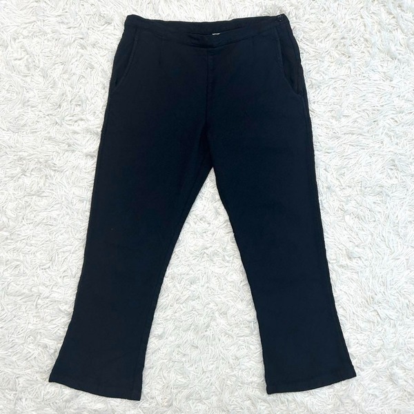 tricot COMME des GARCONS トリコ コムデギャルソン 縮絨 フレアパンツ 黒 S