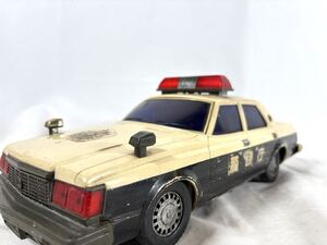【ジャンク】当時物 アルプストイ クラウン パトカー/CROWN/ブリキ/ALPS TOY/警視庁/おもちゃ/車/コレクション/08-0012