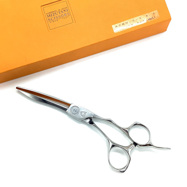 【ミズタニシザーズ ミズタニシザーMIZUTANI SCISSORS】ACRO Z-2 シザー オフセット 理容 美容ハサミ 美容師 理容師 6インチ 中古 sc2351