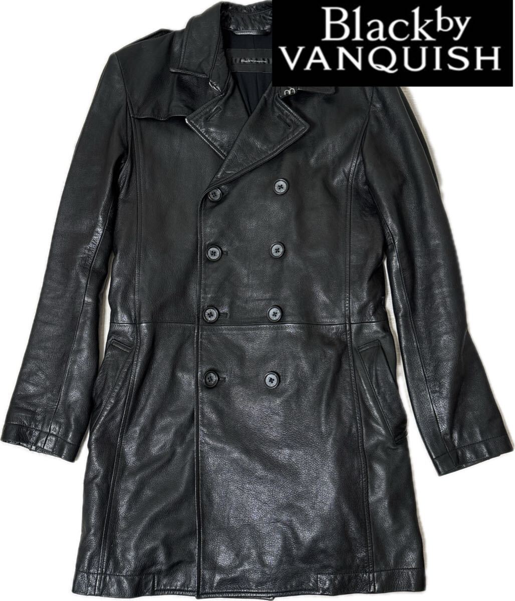 美品 ブラックバイバンキッシュ ライダースジャケット ヴィンテージ加工 ブラック Black by VANQUISH - ブラックバイバンキッシュ 中綿 レザー