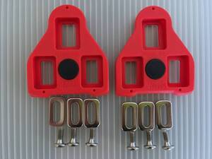 新品 未使用 LOOK DELTA ルック デルタ クリート 互換品 (RED:赤:レッド:可動範囲 9度 9° )ロード バイク ビンディングペダル