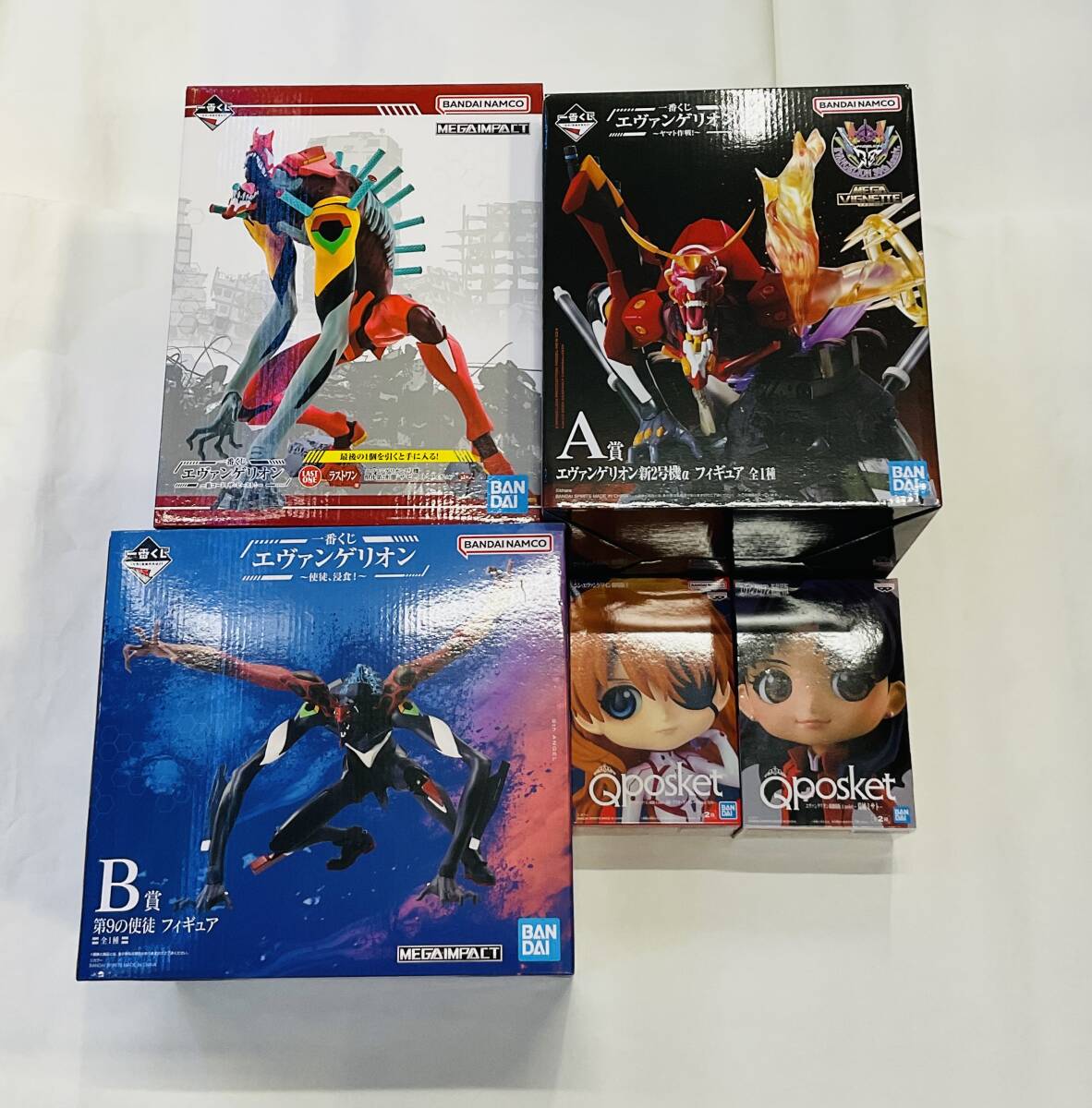 エヴァンゲリオン　一番くじ　アスカ　2号機まとめ売り 白プラグスーツのアスカ＆マリは必見！一番くじ