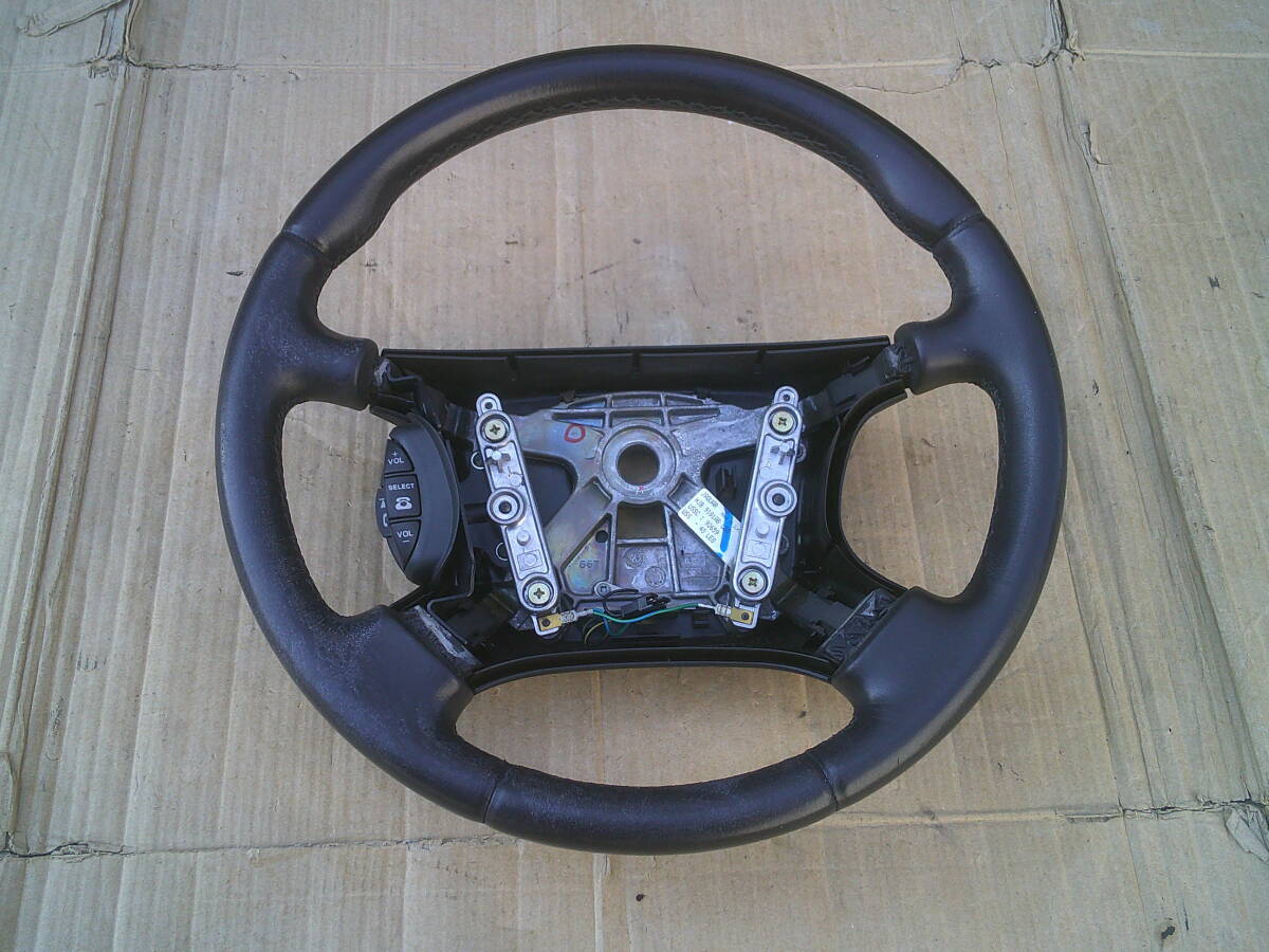 ★ ジャガー X308 XJ レザー ステアリング ハンドル 黒 ブラック HJ