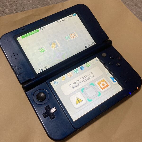 送料無料 New Nintendo 3DSLL 本体 SDカード付 RED-001 メタリックブルー ニンテンドー 3DSLL Newニンテンドー3DS LL 任天堂