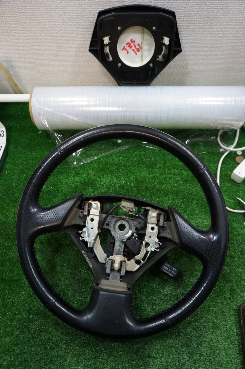トヨタ 160 アリスト　ハンドル　ステアリング レザー　ウッド　新品未使用 アリスト JZS160 16系 後期 本杢！ 純正 ウッド コンビ