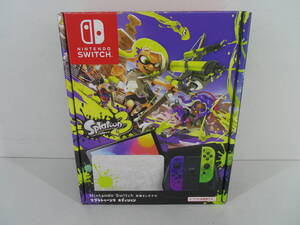 G4974 送料無料! Nitendo Switch 有機ELモデル スプラトゥーン3エディション HEG-S-KCAAA 中古品 商品説明欄必読