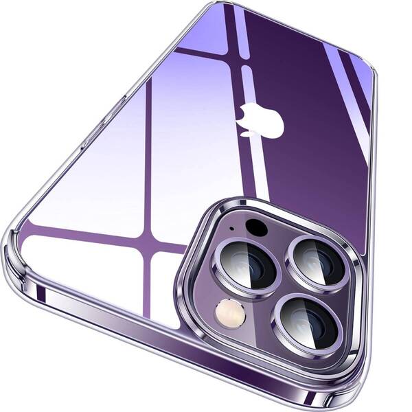 CASEKOO iPhone 14 Pro 用 ケース クリア 黄変防止 耐衝撃 米軍MIL規格 ストラップホール付き カバー 「KORI 」(クリア)0191-34