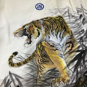 kimono+one◆未使用同然◆産着◆お宮参り◆正絹◆襦袢付き◆作家◆仕付け糸付き◆五つ紋◆七五三◆3歳用◆男の子着物◆男の子着物Y56