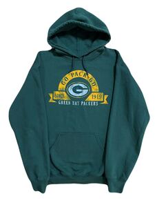 古着 NFL GREEN BAY PACKERS アメフト チーム スウェット パーカー M グリーン champion フーディー
