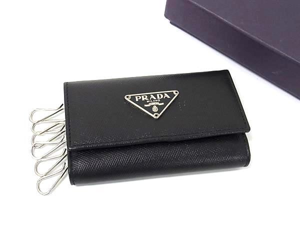 未使用【PRADA】サフィアーノ キーウォレット ブラック・中古 2025年最新】Yahoo!オークション -プラダ キーケースの中古品