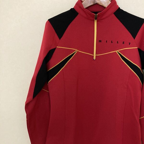 ミレー ハーフジップ 長袖 フリース やや薄手 登山 トレッキング アウトドア 春秋冬 メンズ XS〜 S位 MILLET