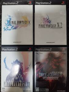 PS2ソフト4本セット まとめ売り 動作品 ファイナルファンタジーX FFX-2 FFXII ダージュオブケルベロス FFVII