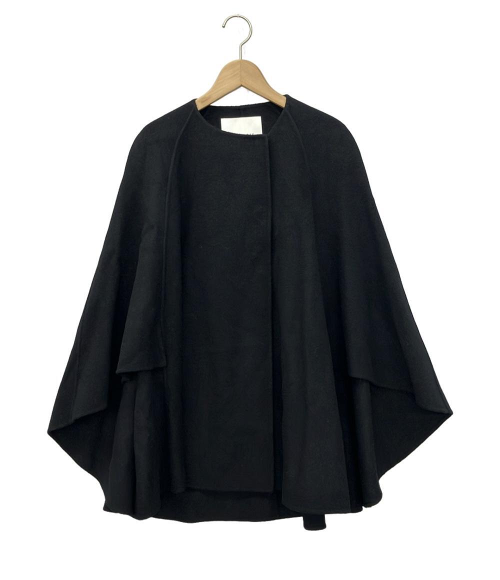 ANAYI アナイ ショートコート ウールアンゴラ ポンチョ ブラック 38 ANAYI】アンゴラ ショートコート trim_fce_item6517ac469af17.jpg