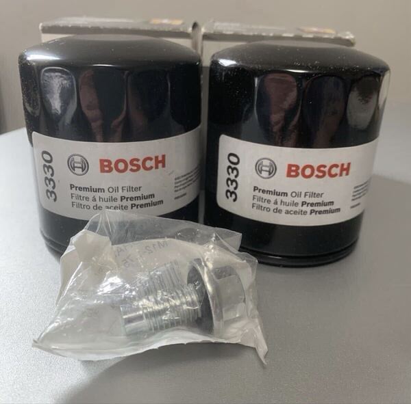 【お得なセット】フォード 12-17y エクスプローラー 2.0/2.3L BOSCH オイルフィルター2個 & ドレンボルト(パッキン付)