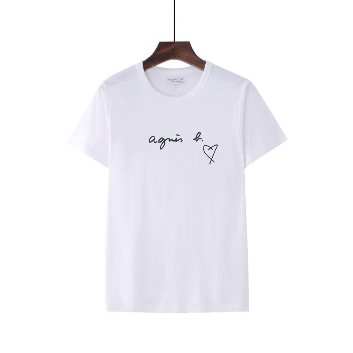新品未使用 agnis b. クリーム色 半袖Tシャツ Amazon | agnes b. HOMME オム アニエスベー ロゴ Tシャツ 黒