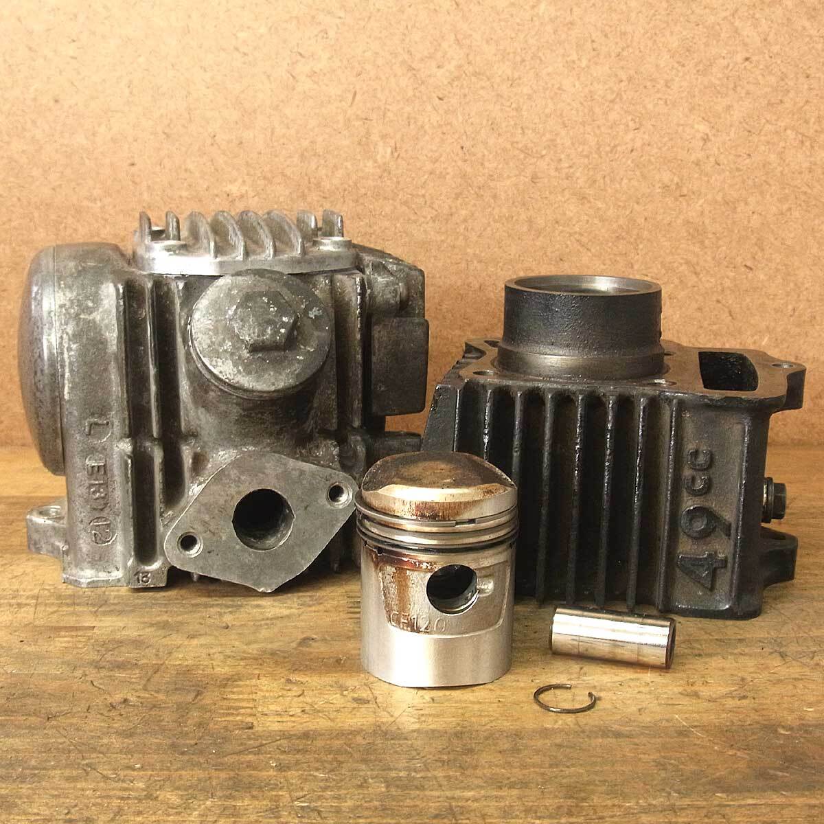 中古品　ホンダ　6Vゴールドモンキー  に装着していたシリンダーヘッド 中古品 ホンダ 6Vゴールドモンキー に装着していたシリンダー