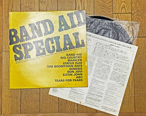 【レア盤 】洋楽1985年 国内盤 LPレコード Band Aid Special Bananarama, Bon Jovi, Elton John, U2, Sting, Genesis 傷、汚れあり