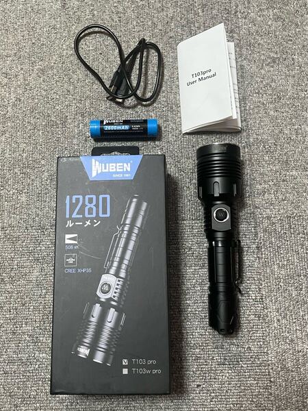 WOBEN ウーベン 懐中電灯 LEDライト T103 pro USB充電 昆虫採集 アウトドア カブトムシ クワガタ キャンプ 自然 災害 防災