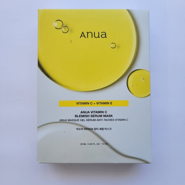 【10枚セット】ANUA アヌア ビタミンC ブレミッシュセラムマスク トーンアップ シミくすみ 透明感 シートマスク フェイスパック韓国コスメ